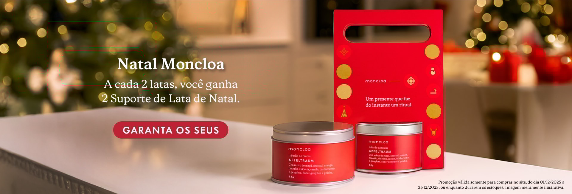 Compre 2 Latas e Ganhe 2 Suportes de Natal