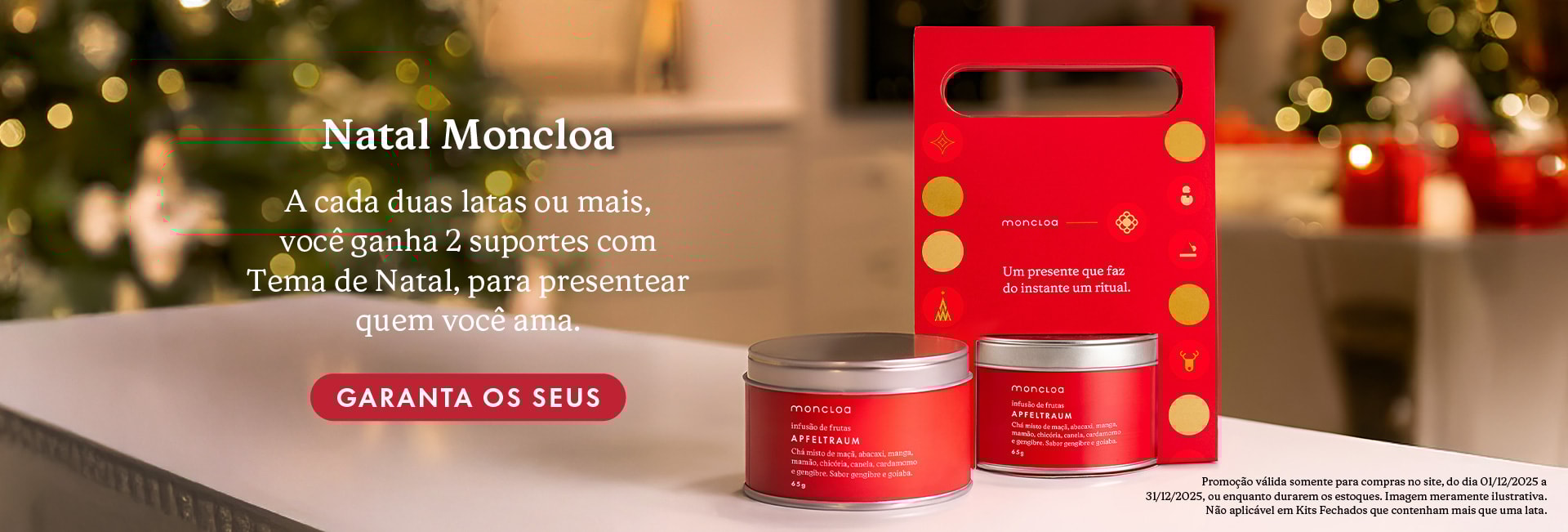 Compre 2 Latas e Ganhe 2 Suportes de Natal