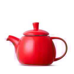 Bule de Chá de Cerâmica com Infusor Egg Duo Teapot Moncloa Vermelho 790ml Bule de Chá de Cerâmica com Infusor Egg Duo Teapot Moncloa Vermelho 790ml