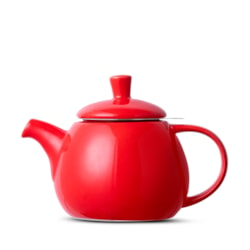 Bule de Chá de Cerâmica com Infusor Egg Duo Teapot Moncloa Vermelho 790ml