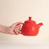 Bule de Chá de Cerâmica com Infusor Egg Duo Teapot Moncloa Vermelho 790ml
