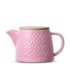 Bule de Chá de Cerâmica com Infusor Knit Duo Teapot Moncloa Rosa 550ml Bule de Chá de Cerâmica com Infusor Knit Duo Teapot Moncloa Rosa 550ml