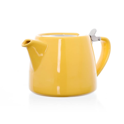 Bule de Chá de Cerâmica com Infusor Swift Duo Teapot Moncloa Amarelo 500ml