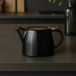 Bule de Chá de Cerâmica com Infusor Swift Duo Teapot Moncloa Preto 500ml
