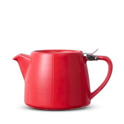 Bule de Chá de Cerâmica com Infusor Swift Duo Teapot Moncloa Vermelho 500ml