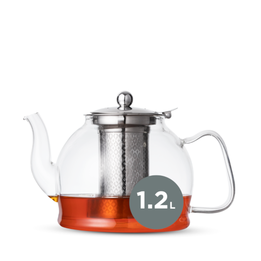 Bule de Chá de Vidro com Infusor Sunday Duo Teapot Moncloa 1.2l