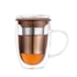Caneca de Chá de Vidro com Infusor Rebel Duo Cup Moncloa Chocolate 300ml