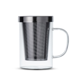 Caneca de Chá de Vidro com Infusor Urban Duo Cup Moncloa 450ml Caneca de Chá de Vidro com Infusor Urban Duo Cup Moncloa 450ml