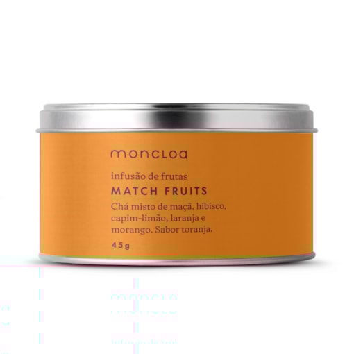 Chá Infusão de Frutas Match Fruits Moncloa Lata 45g
