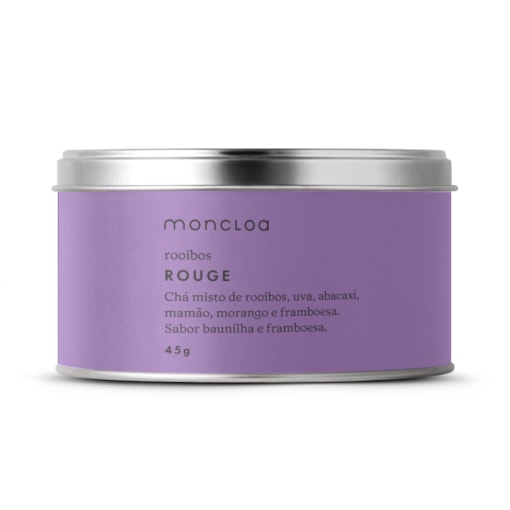 Chá Infusão de Rooibos Rouge Moncloa Lata 45g