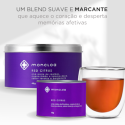 Chá Infusão Rooibos Red Citrus Moncloa Lata 45g