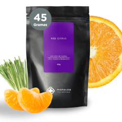 Chá Infusão Rooibos Red Citrus Moncloa Pouch 45g - Fonte de Antioxidantes - Saúde da Mulher - Alívio do Estresse - Rooib