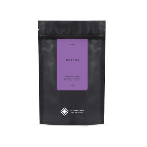 Chá Infusão Rooibos Red Citrus Moncloa Pouch 45g - Fonte de Antioxidantes - Saúde da Mulher - Alívio do Estresse - Rooib