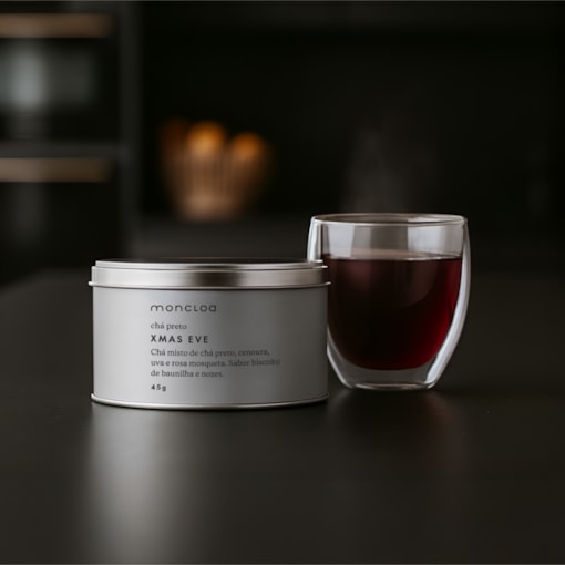 Chá Preto Xmas Eve Moncloa Lata 45g - VENCIMENTO 12/2025