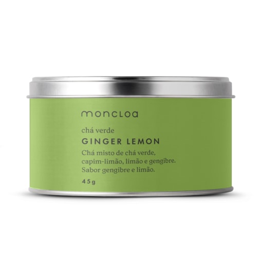 Chá Verde Ginger Lemon Moncloa Lata 45g