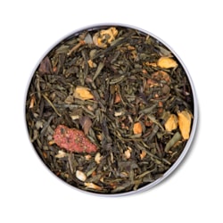 Chá Verde Strawberry Champagne Moncloa Lata 45g Chá Verde Strawberry Champagne Moncloa Lata 45g