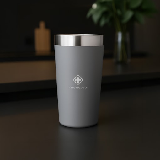 Copo Térmico Club Cup Moncloa Cinza 475ml