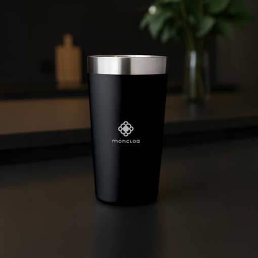 Copo Térmico Club Cup Moncloa Preto 475ml