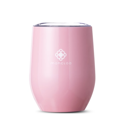 Copo Térmico com Tampa Candy Cup Moncloa Rosa 350ml