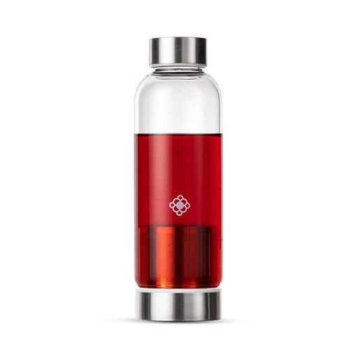 Garrafa de Vidro com Infusor Slim Duo Bottle Moncloa 450ml