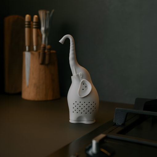 Infusor de Chá Elefante Moncloa Cinza