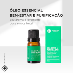 Óleo Essencial Bem-estar e Purificação Moncloa 10ml - VENCIMENTO 11/2025 Óleo Essencial Bem-estar e Purificação Moncloa 10ml - VENCIMENTO 11/2025