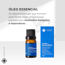 Óleo Essencial Calma e Relaxamento Moncloa 10ml - VENCIMENTO 11/2025